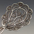 British Vintage Sterling Silver Filigree Tea Caddy Spoon